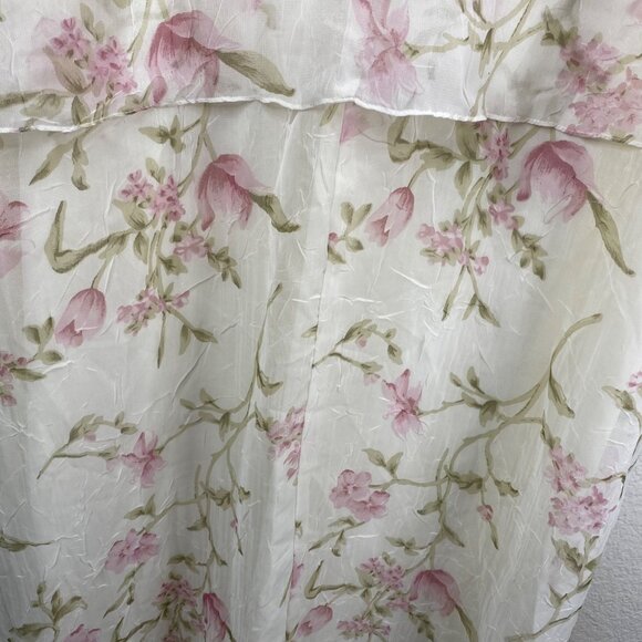 Ursula of Switzerland Dress White 18W Sleeveless Maxi Flora Romantic MOTB Whimsy - Picture 10 of 14